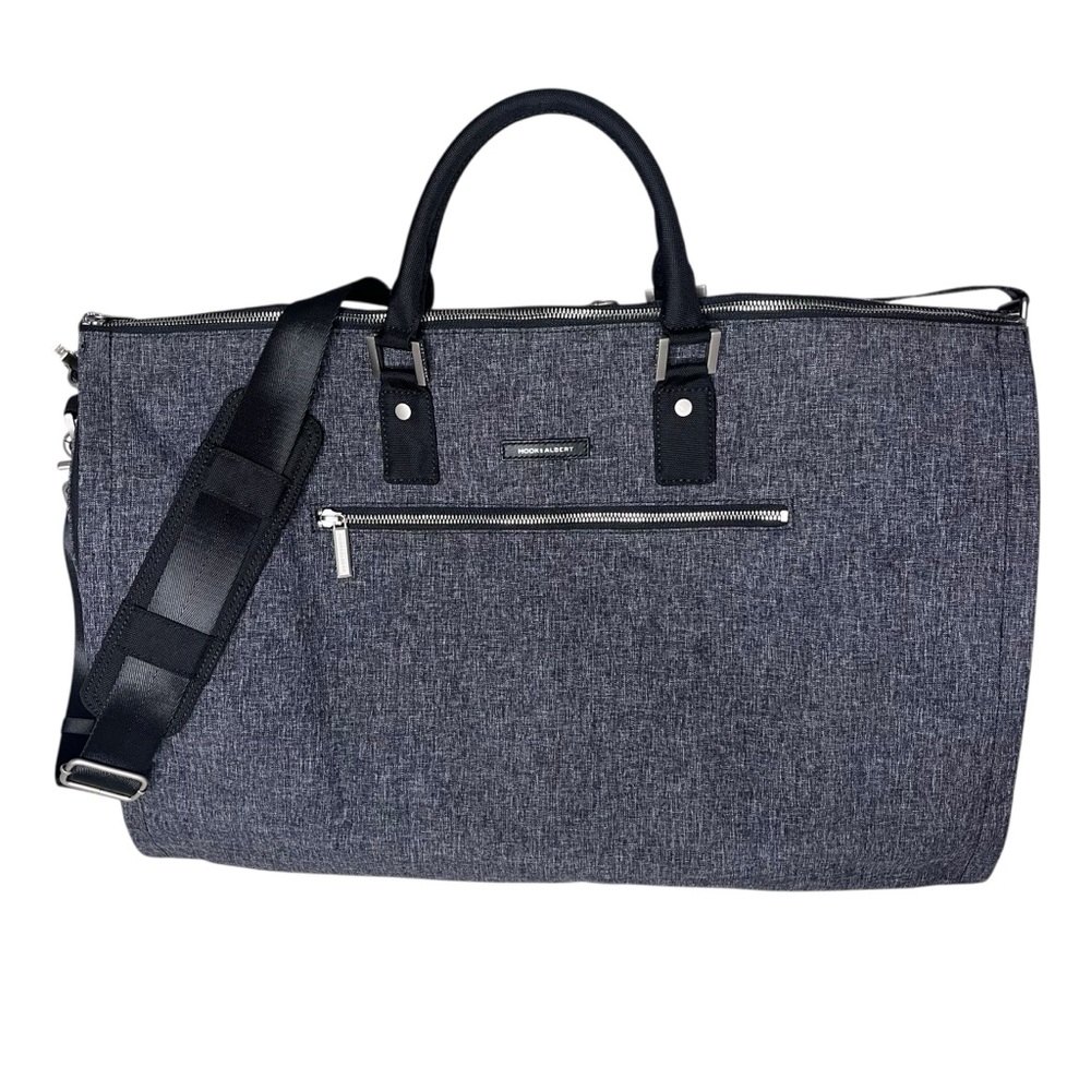 Hook & Albert Black and Gray Men's Duffel Bag and Garment Bag Combo